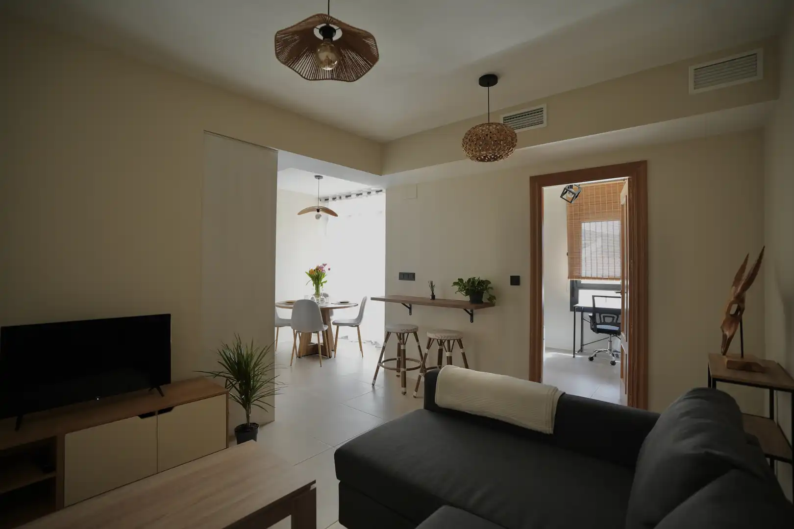 Sala de estar de Piso de alquiler en Cenes de la Vega con Aire acondicionado, Calefacción y Terraza