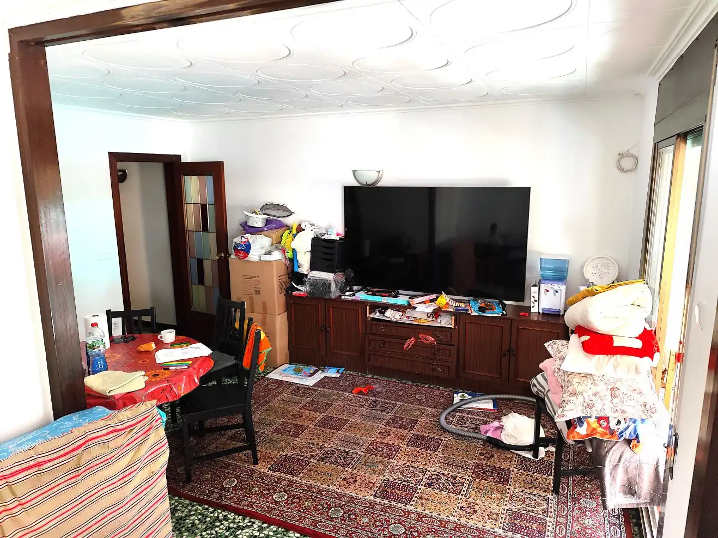 Sala d'estar de Pis en venda en Badalona amb Terrassa i Balcó