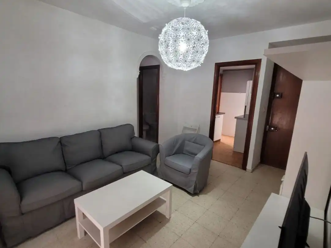 Living room of Flat for rent in Sevilla  with Terrace and Furnished