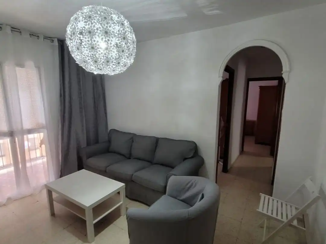Living room of Flat for rent in Sevilla  with Terrace and Furnished