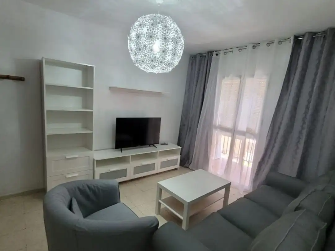 Living room of Flat for rent in Sevilla  with Terrace and Furnished