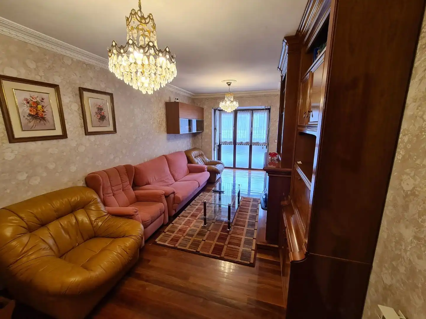 Wohnzimmer von Wohnung zur Miete in Oñati mit Heizung, Möbliert und Balkon