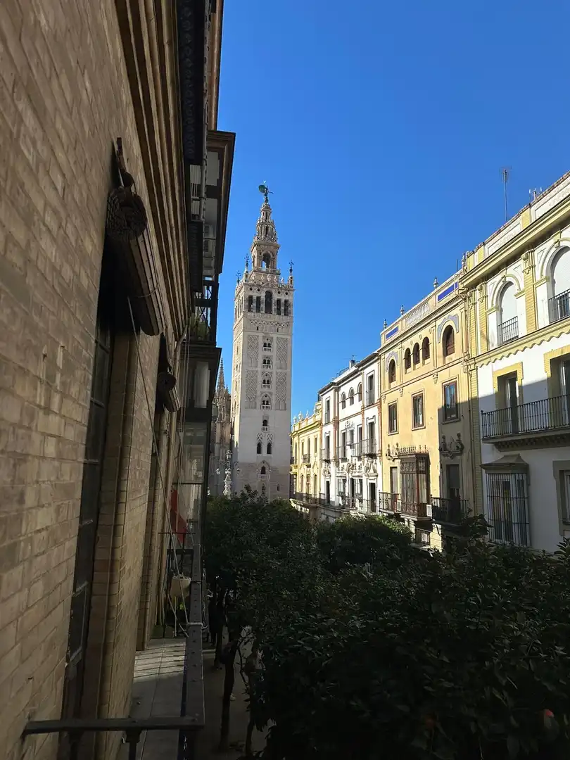 Wohnung zur Miete in Calle Mateos Gago, 24, Alfalfa - Santa Cruz Außenansicht von Wohnung zur Miete in Sevilla mit Möbliert und Balkon