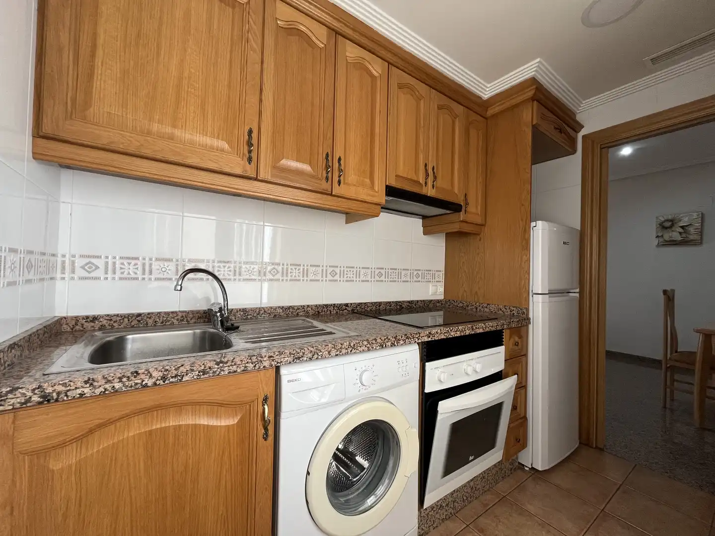 Cocina de Piso de alquiler en Elda con Aire acondicionado, Amueblado y Balcón