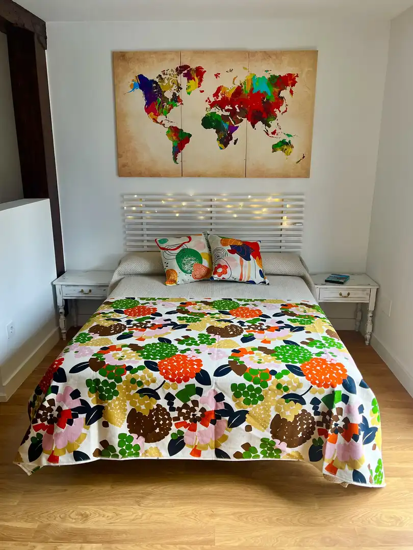 Bedroom of Apartments for rent in Santander  with Parquet flooring, Furnished and Balcony