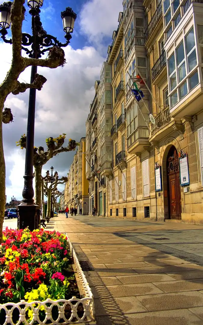 Exterior view of Apartments for rent in Santander  with Parquet flooring, Furnished and Balcony