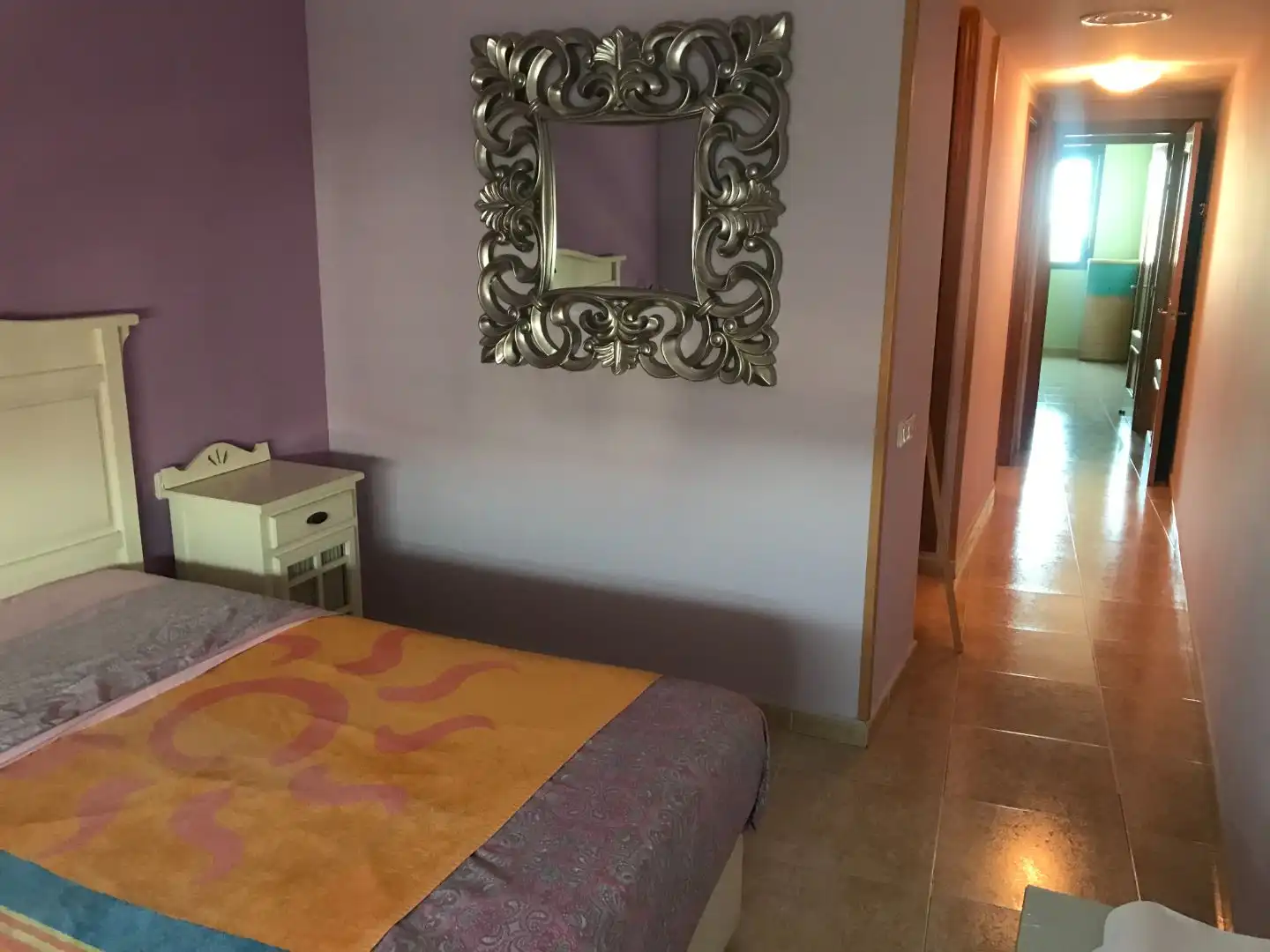 Dormitori de Pis de lloguer en Castellón de la Plana / Castelló de la Plana amb Aire condicionat, Calefacció i Jardí privat
