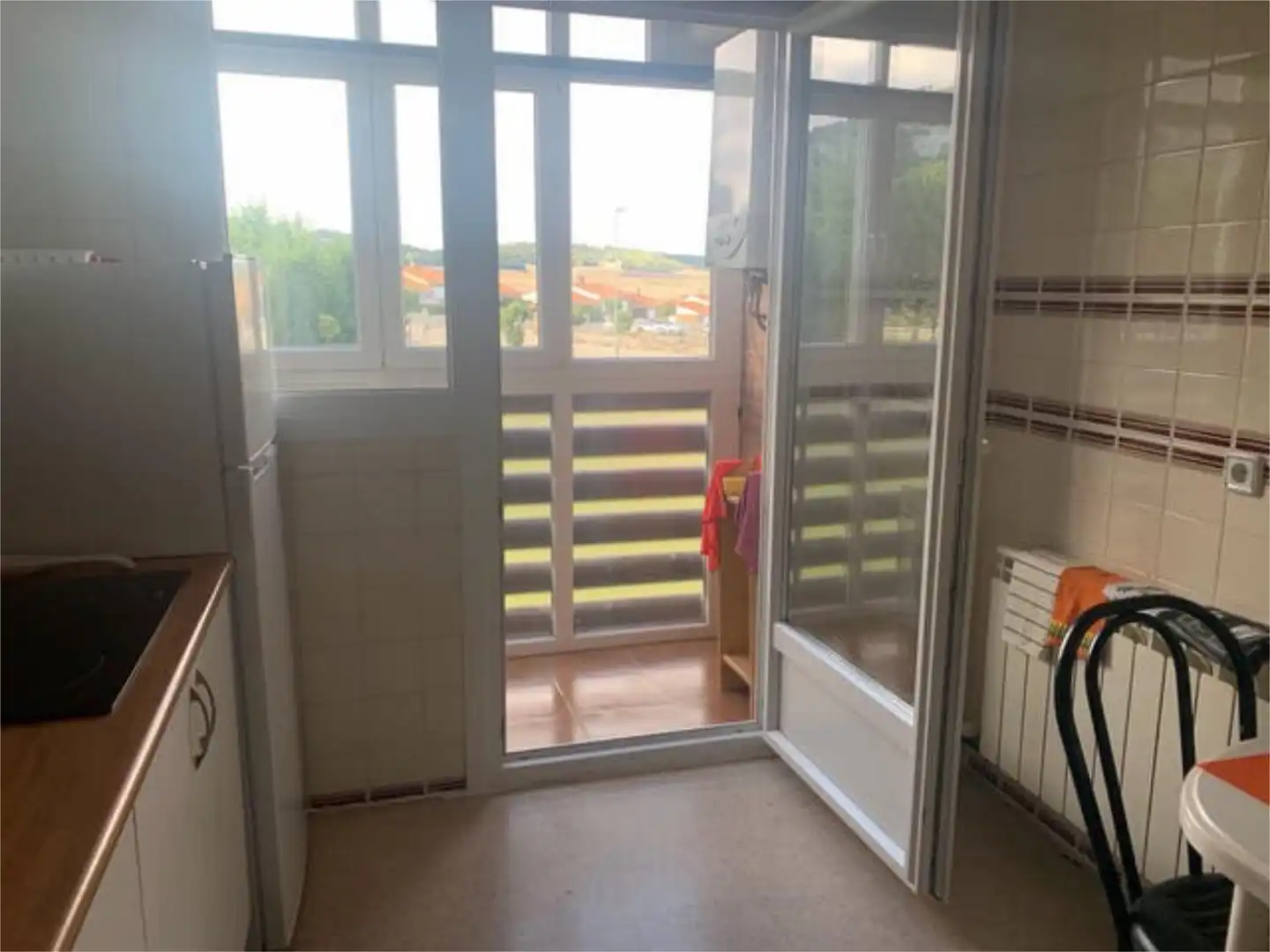 Balcony of Flat for sale in Magaz de Pisuerga  with Heating, Storage room and Furnished