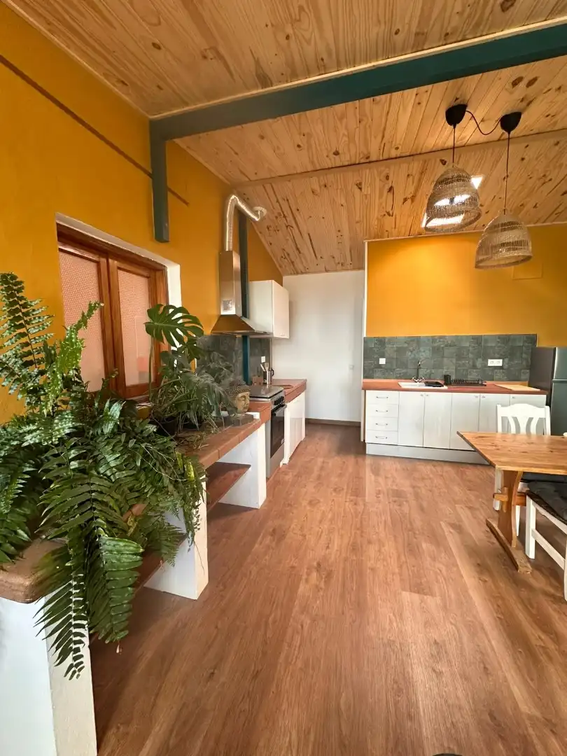 Cuina de Apartament de lloguer en Santa Brígida amb Parquet, Moblat i Forn