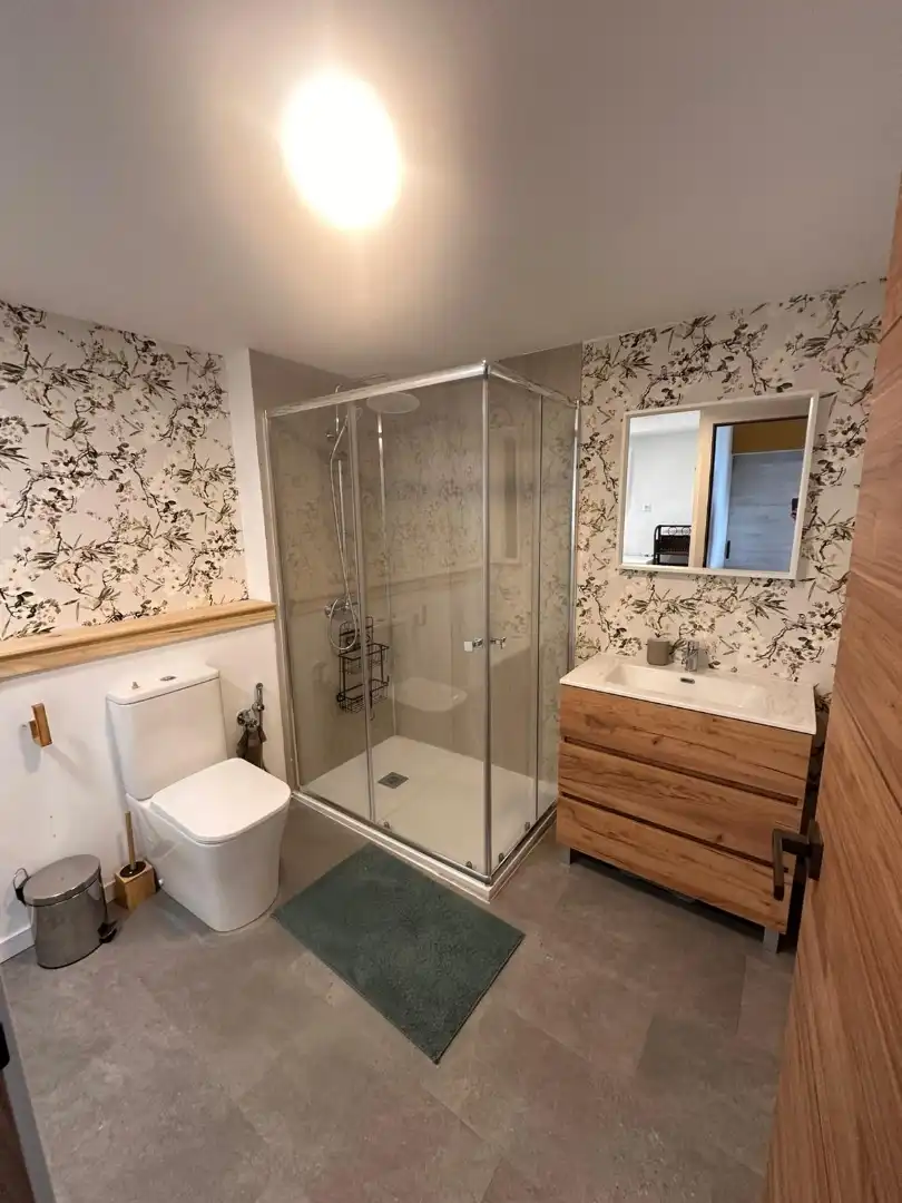 Bany de Apartament de lloguer en Santa Brígida amb Parquet, Moblat i Forn