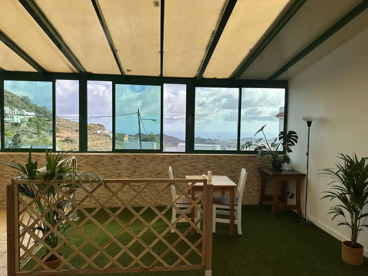Terrassa de Apartament de lloguer en Santa Brígida amb Parquet, Moblat i Forn