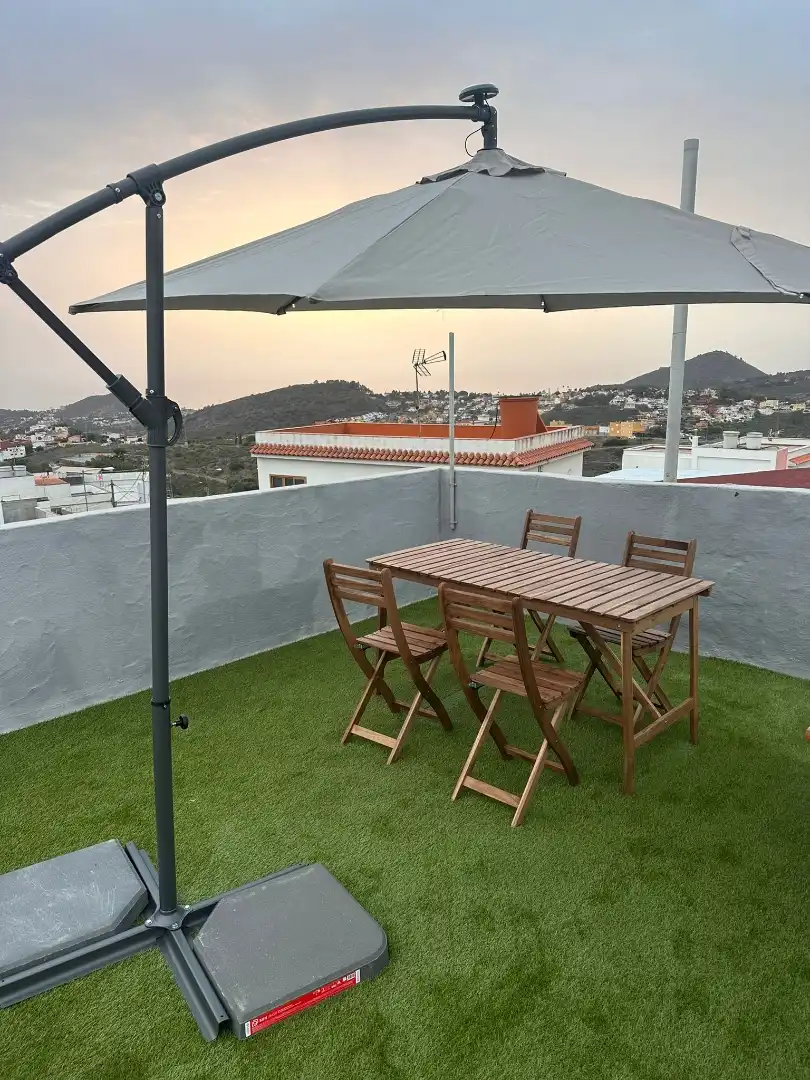 Terrassa de Apartament de lloguer en Santa Brígida amb Parquet, Moblat i Forn