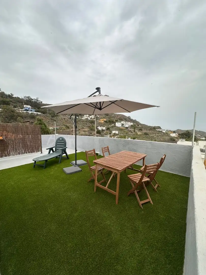 Terrassa de Apartament de lloguer en Santa Brígida amb Parquet, Moblat i Forn