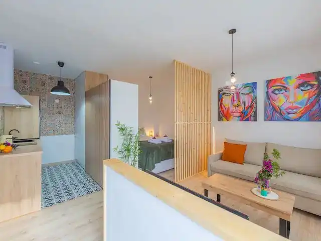 Wohnzimmer von Wohnung zur Miete in Tarifa mit Möbliert