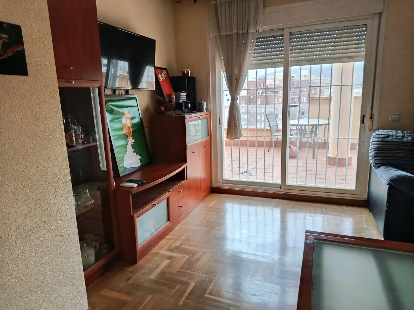 Living room of Attic for sale in Almería  with Air Conditioner, Heating and Parquet flooring