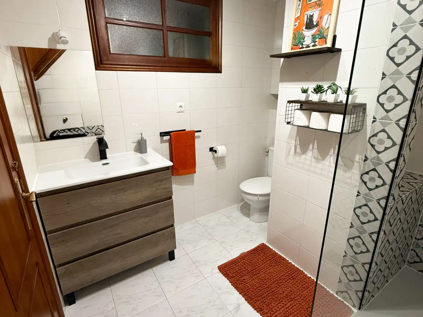 Piso de alquiler en Calle de La Coruña, 6, Centro Baño de Piso de alquiler en Ferrol con Calefacción, Parquet y Amueblado