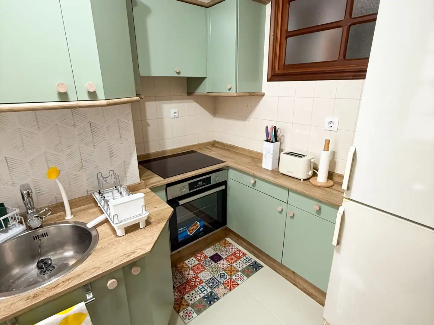 Piso de alquiler en Calle de La Coruña, 6, Centro Cocina de Piso de alquiler en Ferrol con Calefacción, Parquet y Amueblado