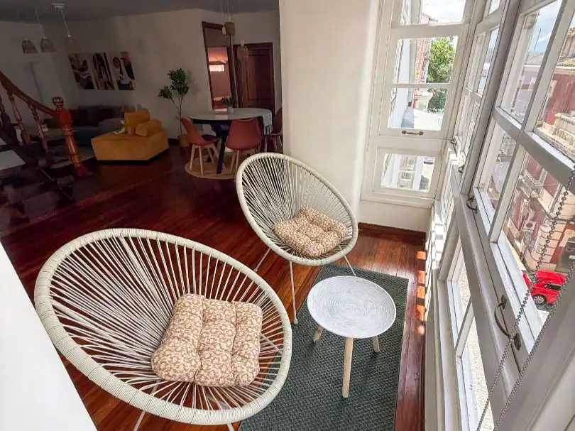 Piso de alquiler en Calle de La Coruña, 6, Centro Sala de estar de Piso de alquiler en Ferrol con Calefacción, Parquet y Amueblado