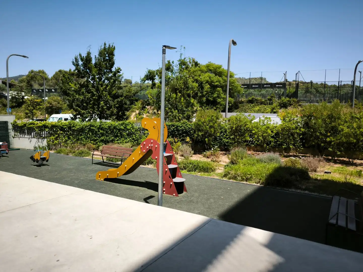 Parking of Flat for sale in Sant Just Desvern  with Air Conditioner, Terrace and Swimming Pool