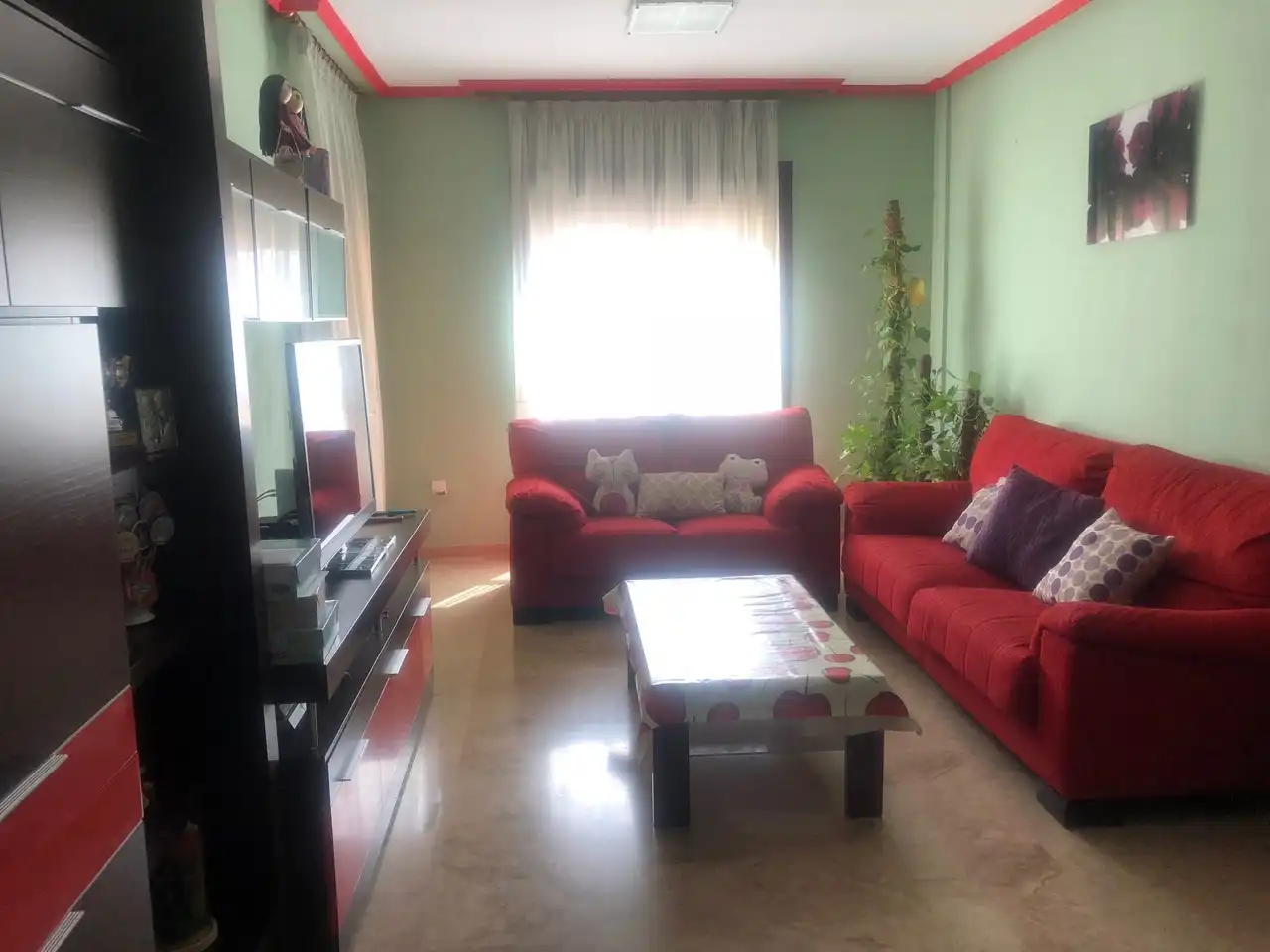 Sala d'estar de Pis de lloguer en Almería amb Aire condicionat, Calefacció i Jardí privat