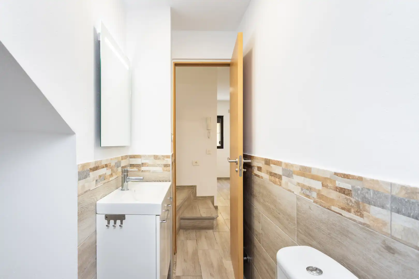 Badezimmer von Einfamilien-Reihenhaus zum Verkauf in San Cristóbal de la Laguna mit Terrasse und Möbliert