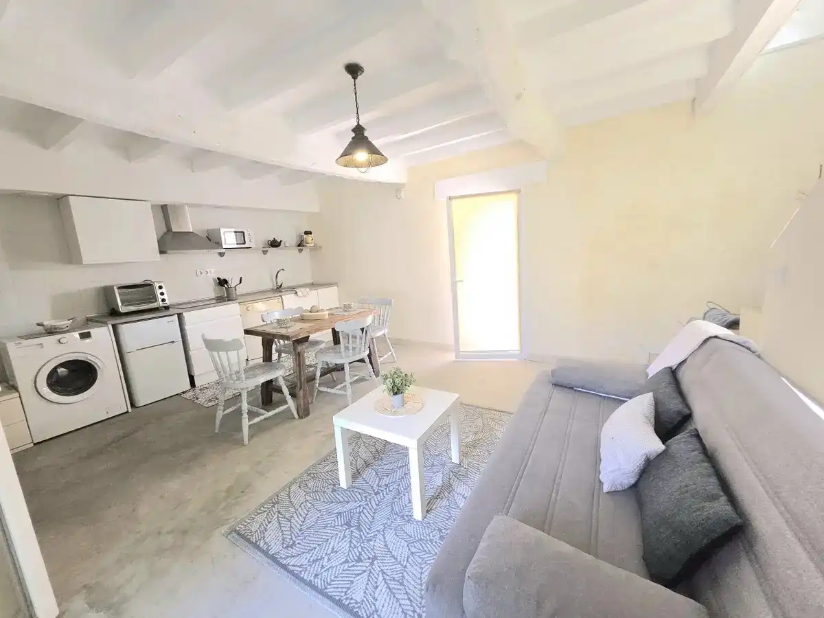 Sala d'estar de Apartament de lloguer en Ribamontán al Mar amb Calefacció, Moblat i Aparcament comunitari