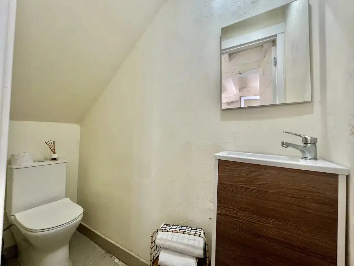 Bany de Apartament de lloguer en Ribamontán al Mar amb Calefacció, Moblat i Aparcament comunitari