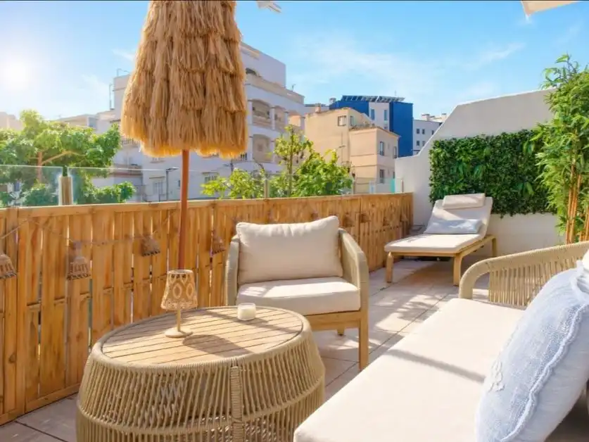 Terraza de Piso de alquiler en  Palma de Mallorca con Aire acondicionado, Parquet y Terraza