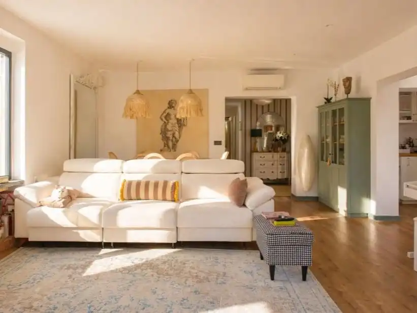 Sala de estar de Piso de alquiler en  Palma de Mallorca con Aire acondicionado, Parquet y Terraza