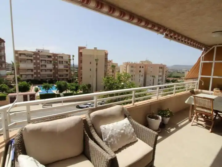 Flat for sale in Avenida Costa Blanca, 2, Los Arenales del Sol Balcony of Flat for sale in Elche / Elx with Air Conditioner, Terrace and Swimming Pool