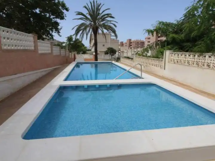 Flat for sale in Avenida Costa Blanca, 2, Los Arenales del Sol Swimming pool of Flat for sale in Elche / Elx with Air Conditioner, Terrace and Swimming Pool