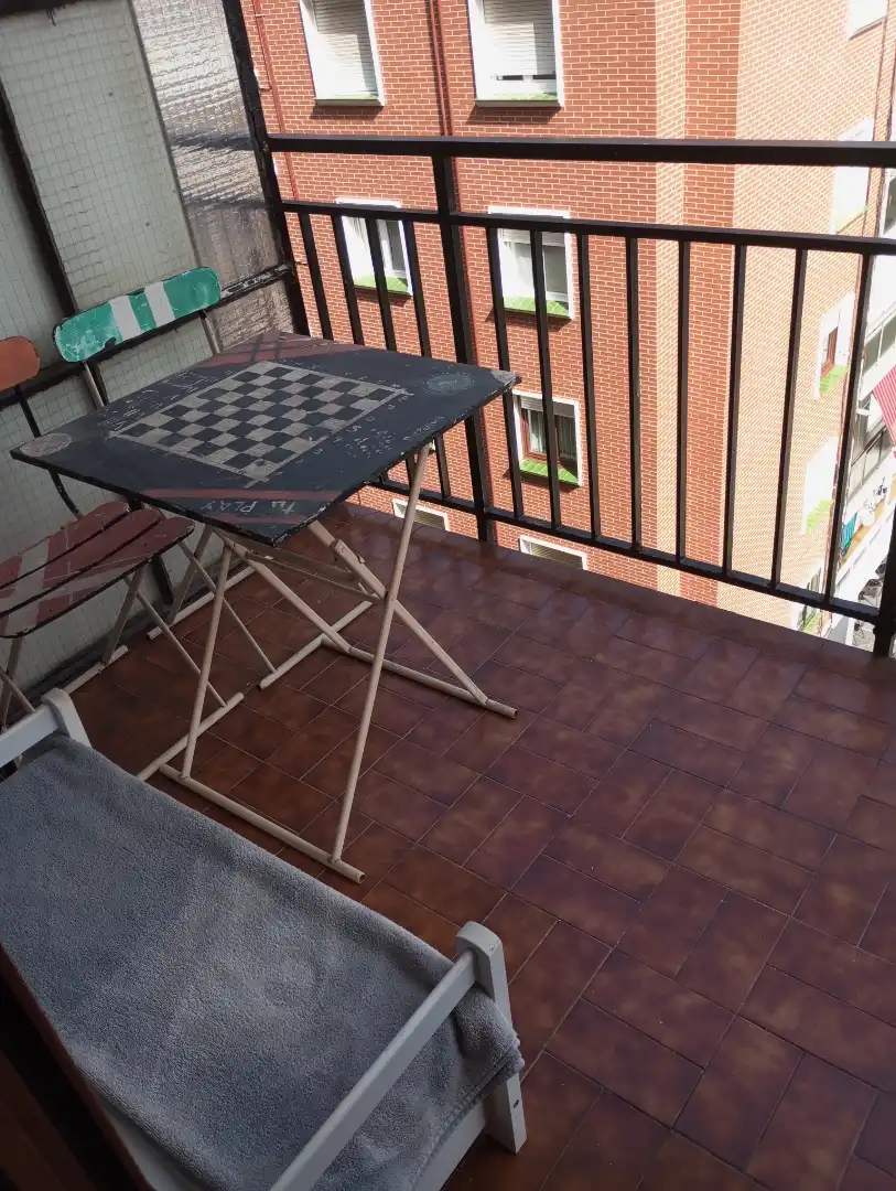 Balcony of Flat for share in Erandio  with Heating, Furnished and Oven
