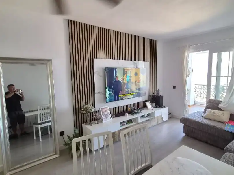 Flat for sale in Calle Cristal, 3, Riviera del Sol Living room of Flat for sale in Mijas with Air Conditioner, Terrace and Swimming Pool