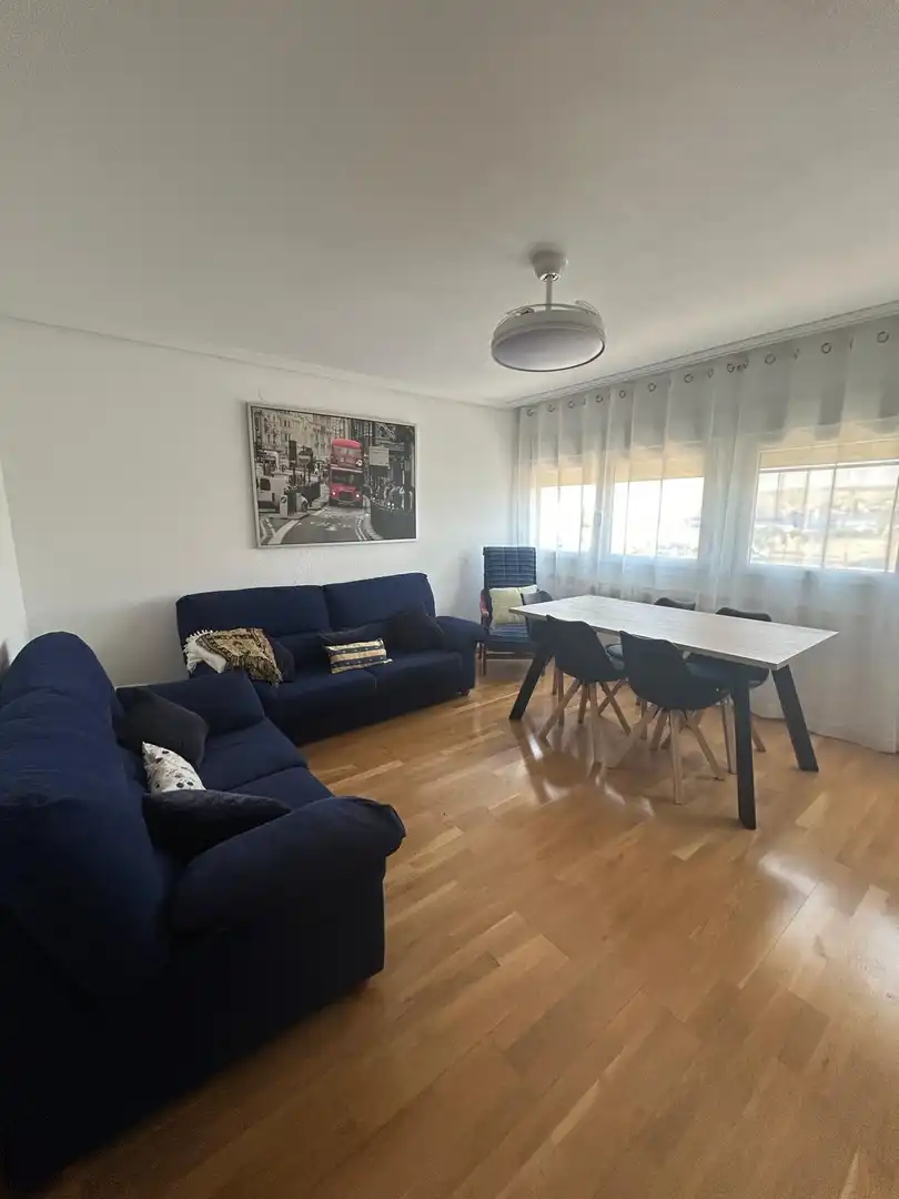 Sala d'estar de Pis per a compartir en Zaragoza amb Calefacció, Parquet i Traster