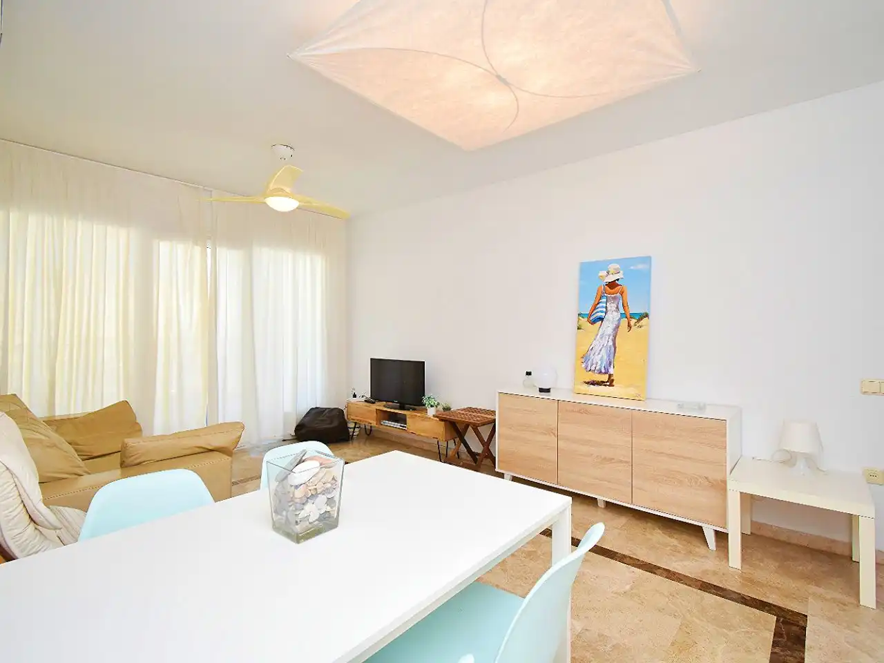 Sala de estar de Piso en venta en El Ejido con Aire acondicionado y Terraza