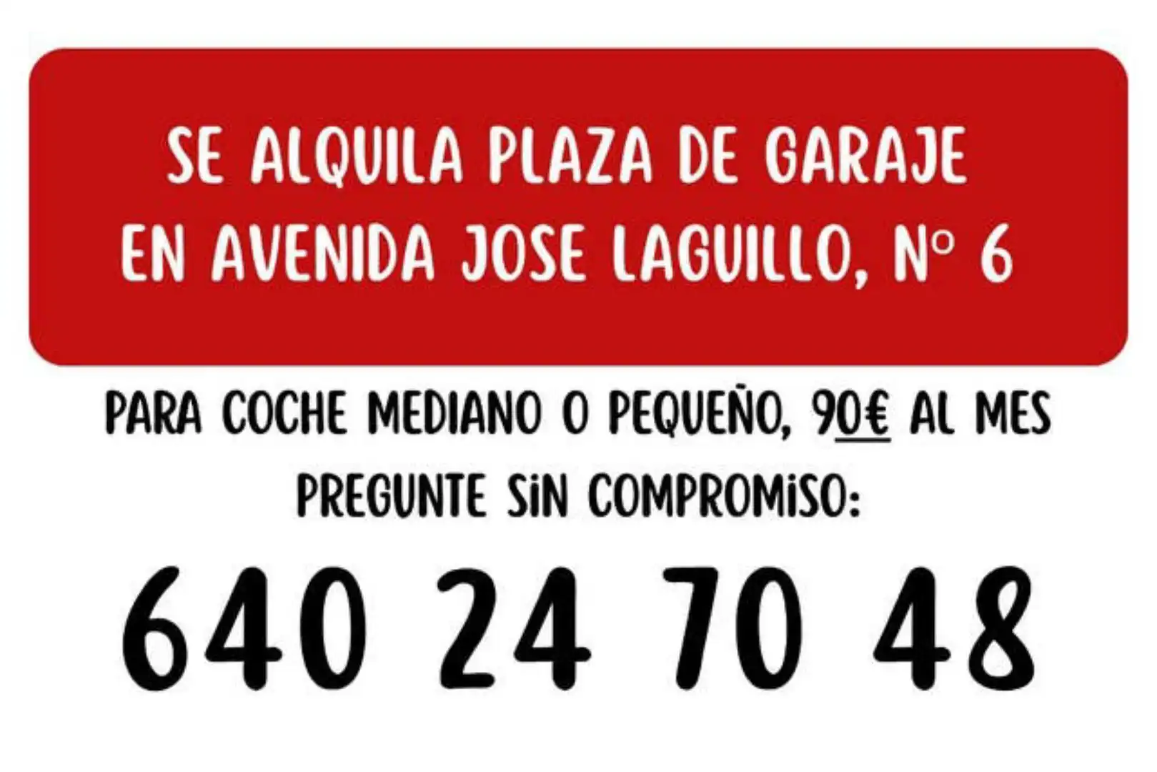 Parkplatz von Garage zur Miete in Sevilla