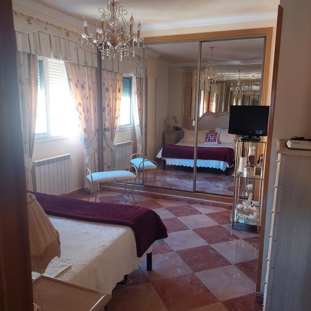 Schlafzimmer von Wohnung zur untervermieten in Arganda del Rey mit Terrasse, Möbliert und Ofen