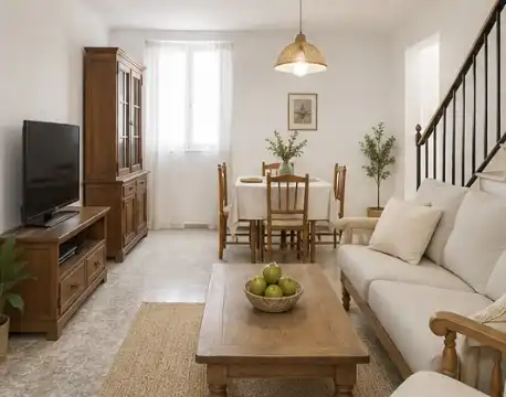 Sala de estar de Casa adosada en venta en Valle de Abdalajís con Terraza y Balcón