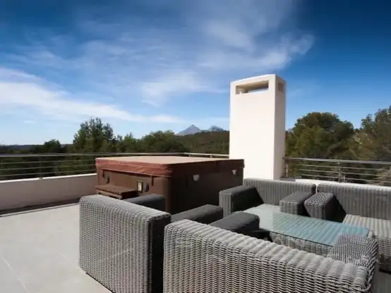 Terraza de Ático de alquiler en Altea con Aire acondicionado, Calefacción y Jardín privado