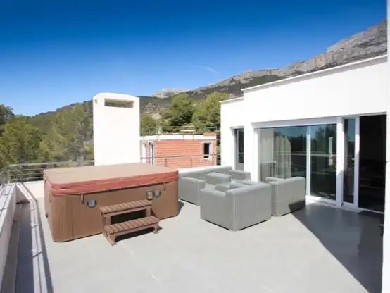 Terraza de Ático de alquiler en Altea con Aire acondicionado, Calefacción y Jardín privado