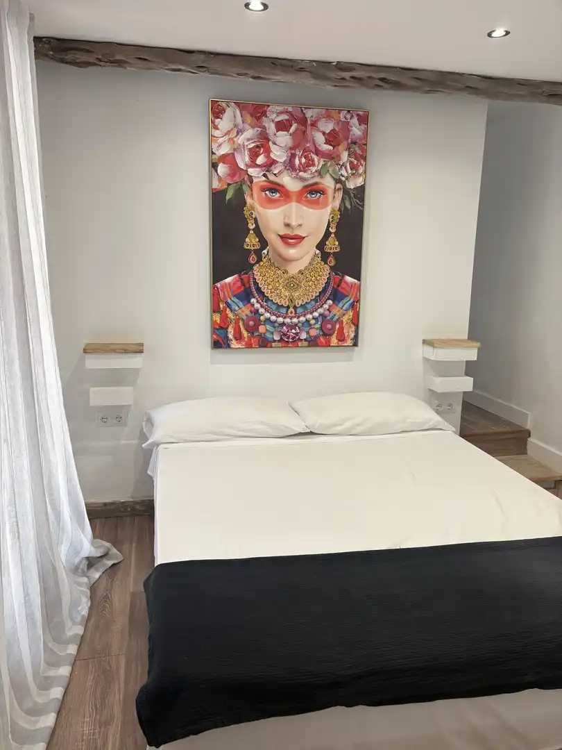 Schlafzimmer von Erdgeschoss zur Miete in Eivissa mit Klimaanlage, Privatgarten und Terrasse
