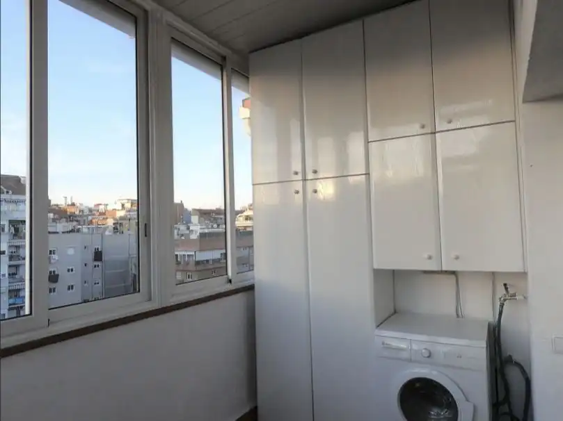 Flat for rent in Sagrada Família Bedroom of Flat for rent in Barcelona with Air Conditioner, Heating and Parquet flooring