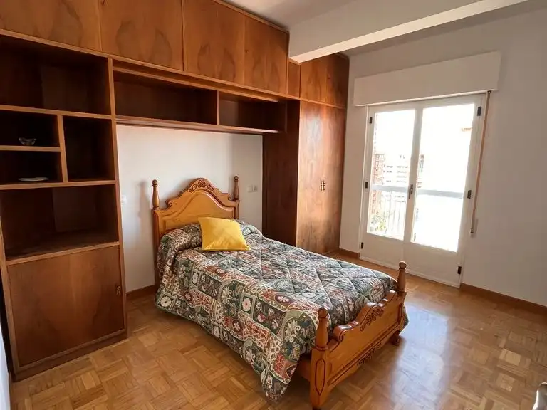 Schlafzimmer von Wohnung zur Miete in Zamora Capital  mit Heizung, Parkett und Terrasse