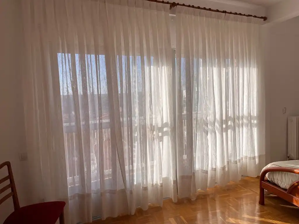 Schlafzimmer von Wohnung zur Miete in Zamora Capital  mit Heizung, Parkett und Terrasse