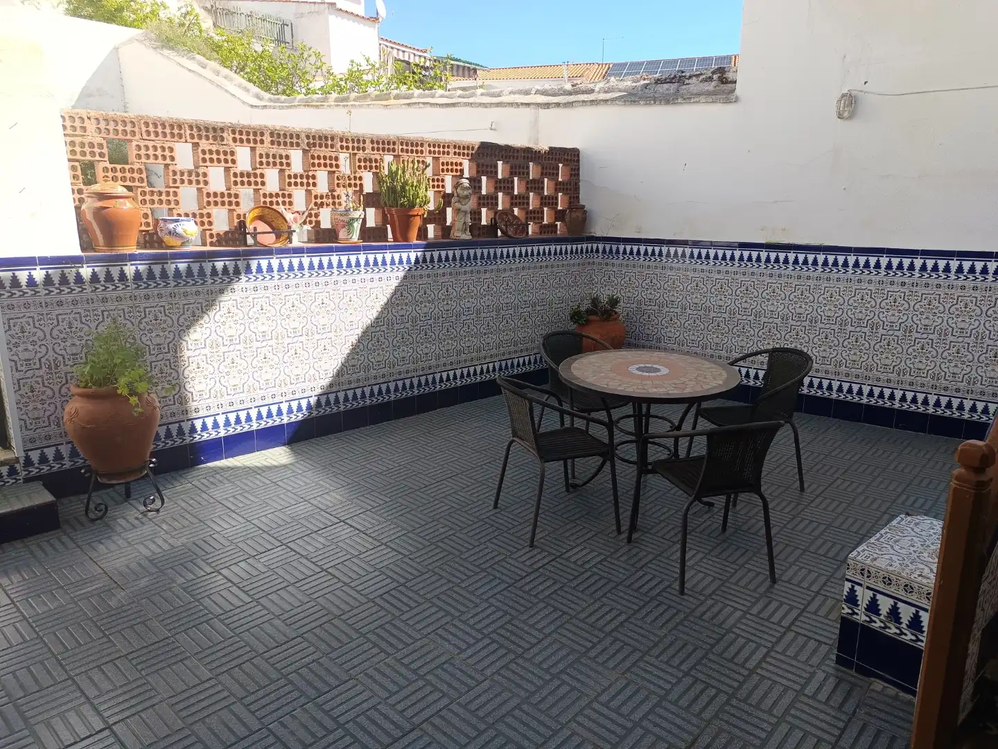 Terraza de Casa adosada de alquiler en Belmez con Aire acondicionado, Calefacción y Jardín privado