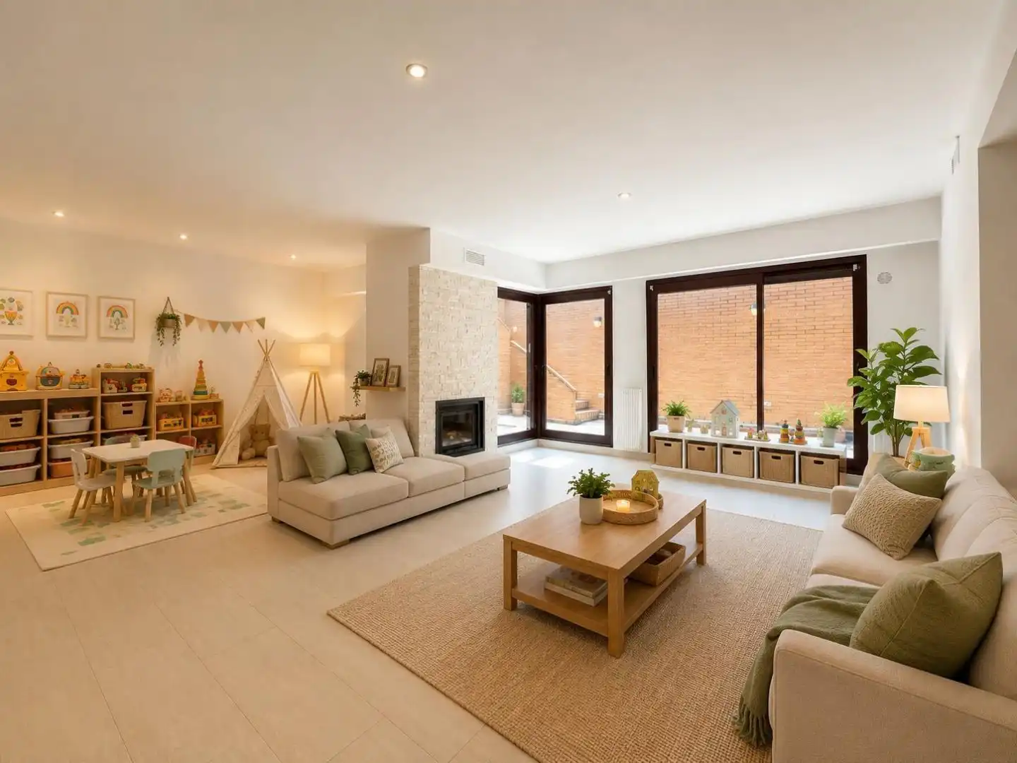 Houses for rent in Conde Orgaz - Piovera Living room of Houses for rent in Madrid Capital with Air Conditioner, Terrace and Swimming Pool