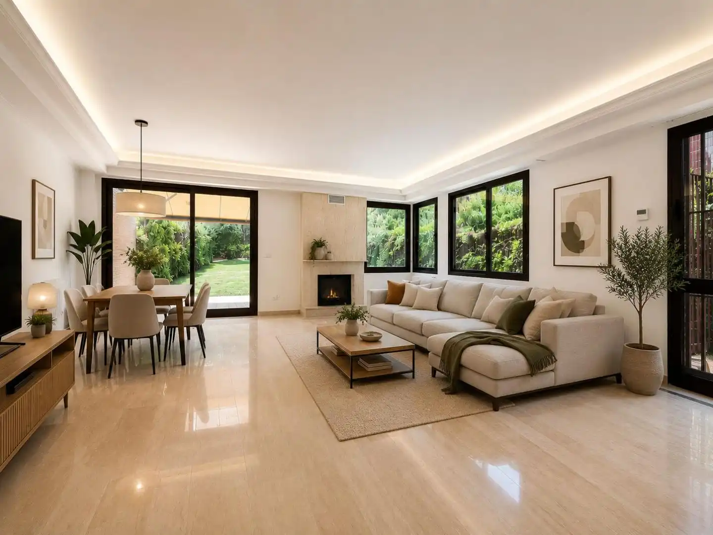 Houses for rent in Conde Orgaz - Piovera Living room of Houses for rent in Madrid Capital with Air Conditioner, Terrace and Swimming Pool