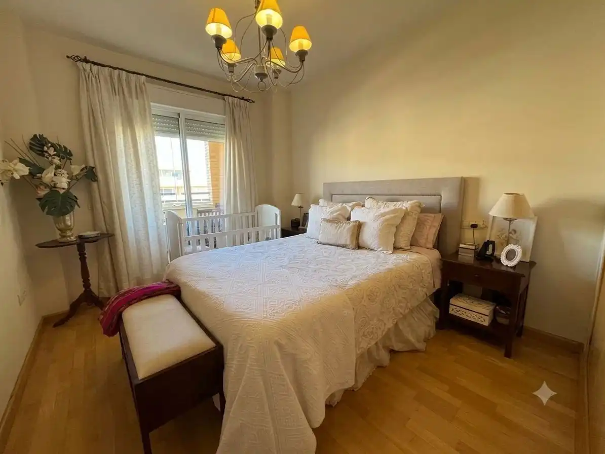 Bedroom of Flat for rent in Torremolinos  with Air Conditioner, Heating and Private garden
