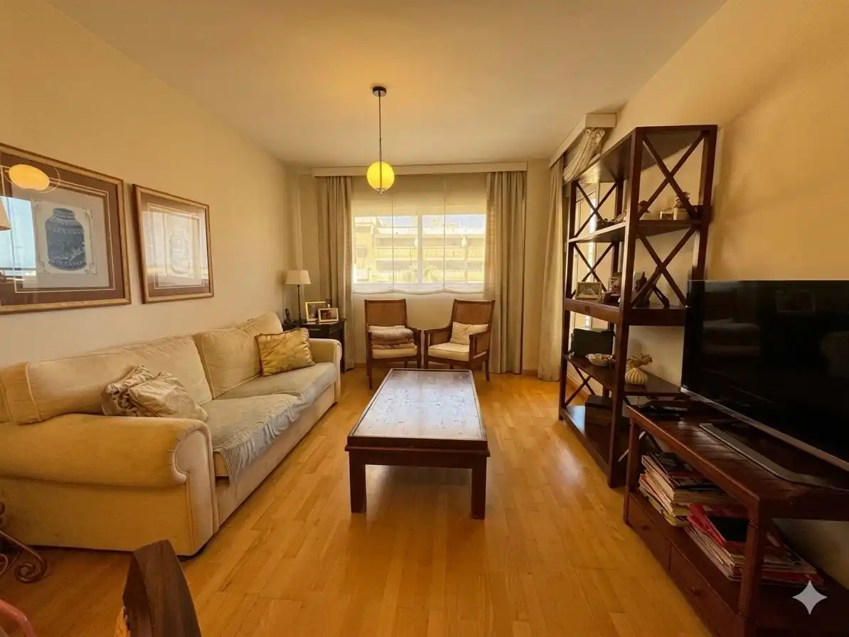 Living room of Flat for rent in Torremolinos  with Air Conditioner, Heating and Private garden