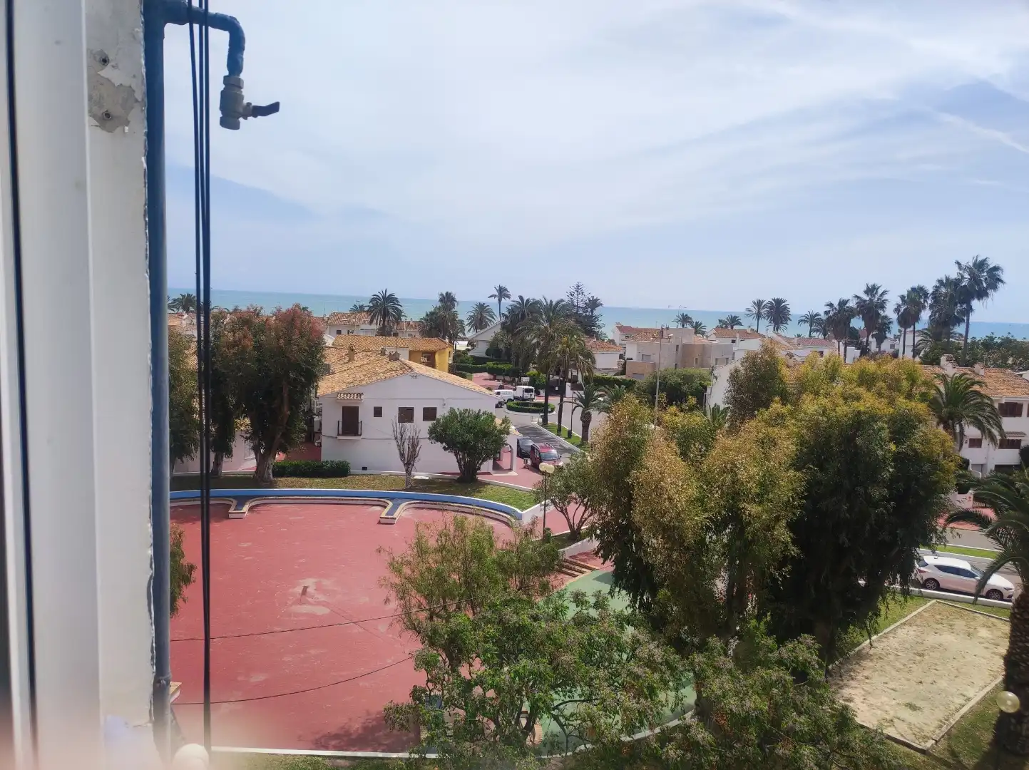 Vista exterior de Pis de lloguer en El Puig de Santa Maria amb Aire condicionat, Jardí privat i Piscina